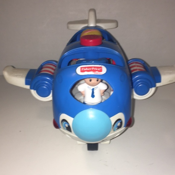FISHER PRICE LITTLE PEOPLE TRAVEL TOGETHER AIRPLANE WITH SOUND AND LIGHTS . - Picture 3 of 8
